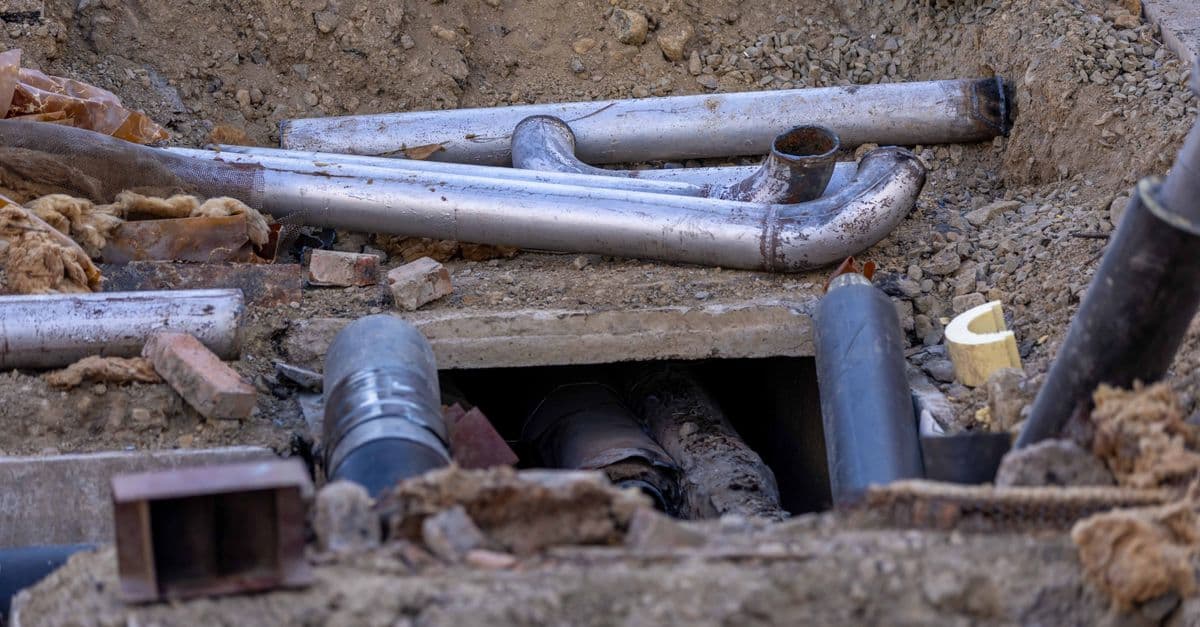 Underground utility pipe installation